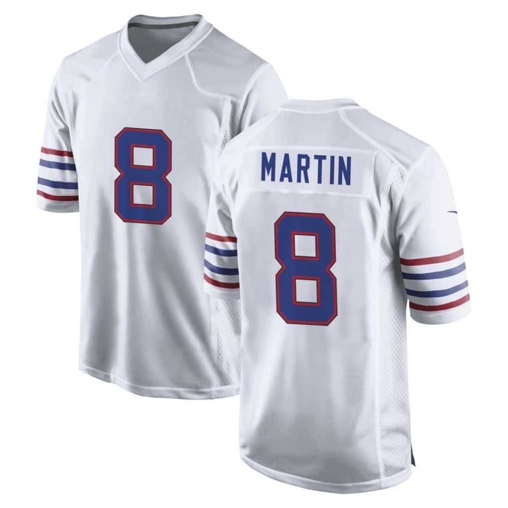 B.Bills #8 Terrel Bernard Player White Alternate Game Xdoa Stitched Jerseys