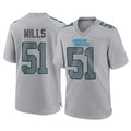 C.Panthers #51 Sam Mills Player Gray Atmosphere Fashion Game Ldoa Stitched Jerseys