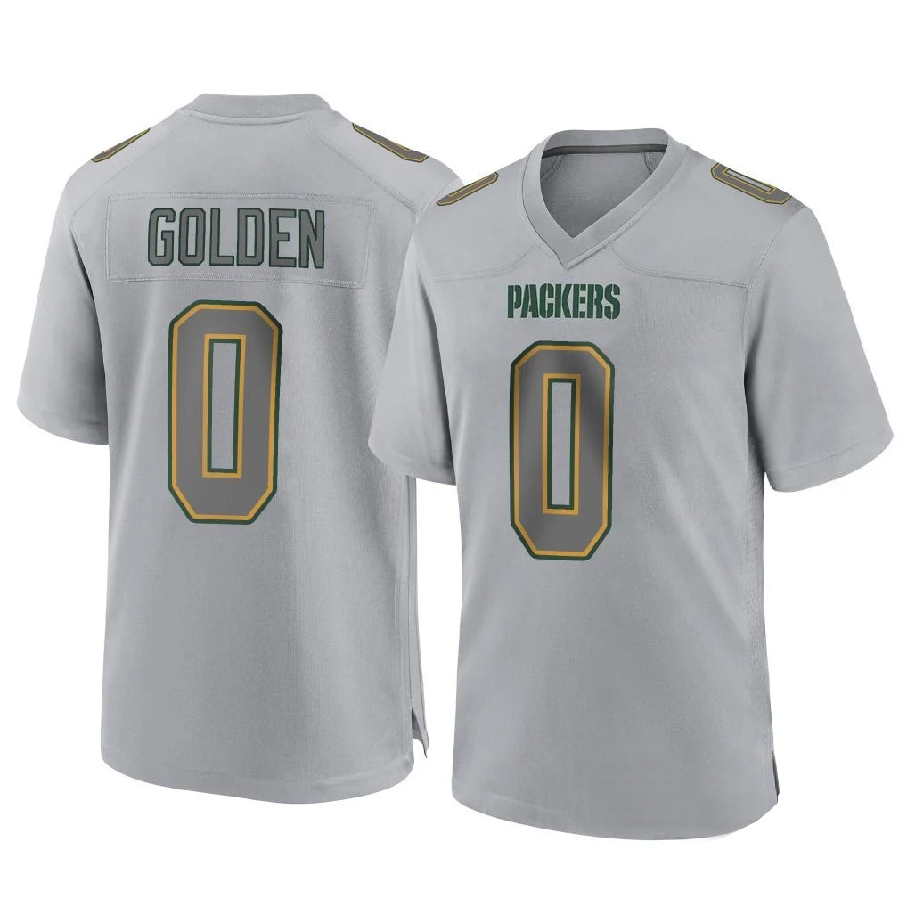 GB.Packers #0 Matthew Golden Player Gray Atmosphere Fashion Home Game Ldoa Stitched Jerseys