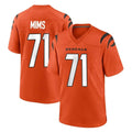C.Bengals #71 Amarius Mims Player Orange Home Game Ldoa Stitched Jerseys