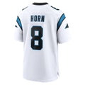 C.Panthers #8 Jaycee Horn Player White Home Game Ldoa Stitched Jerseys