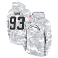 LA.Chargers #93 Teair Tart Player Arctic Camo Salute to Service Hoodies Limited Game Ldoa Stitched Jerseys