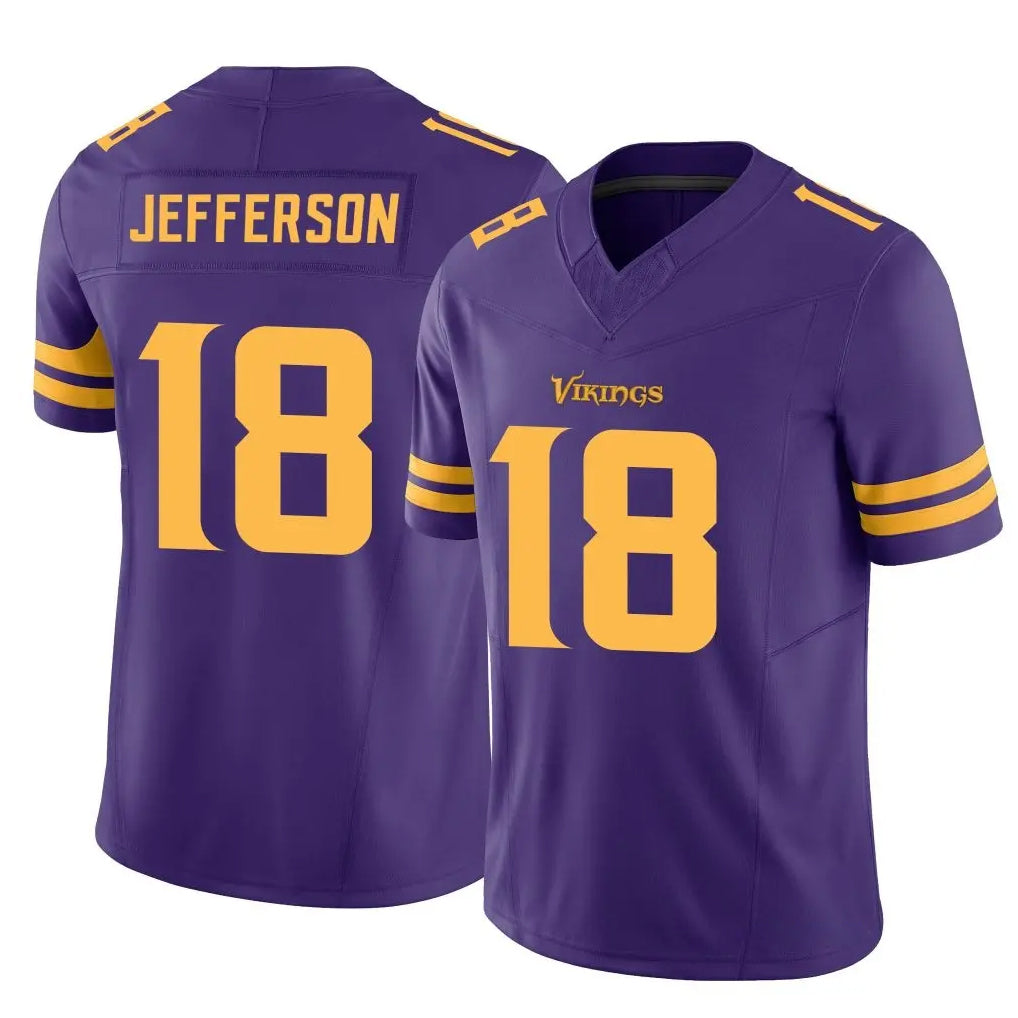 M.Vikings #18 Justin Jefferson Player Purple Limited Alternate Vapor F.U.S.E. Home Game Ldoa Stitched Jerseys