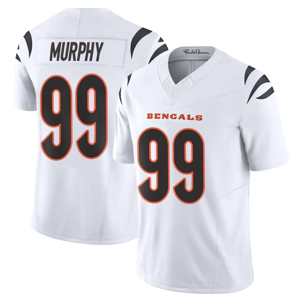 C.Bengals #99 Myles Murphy Player White Vapor F.U.S.E. Limited Home Game Ldoa Stitched Jerseys