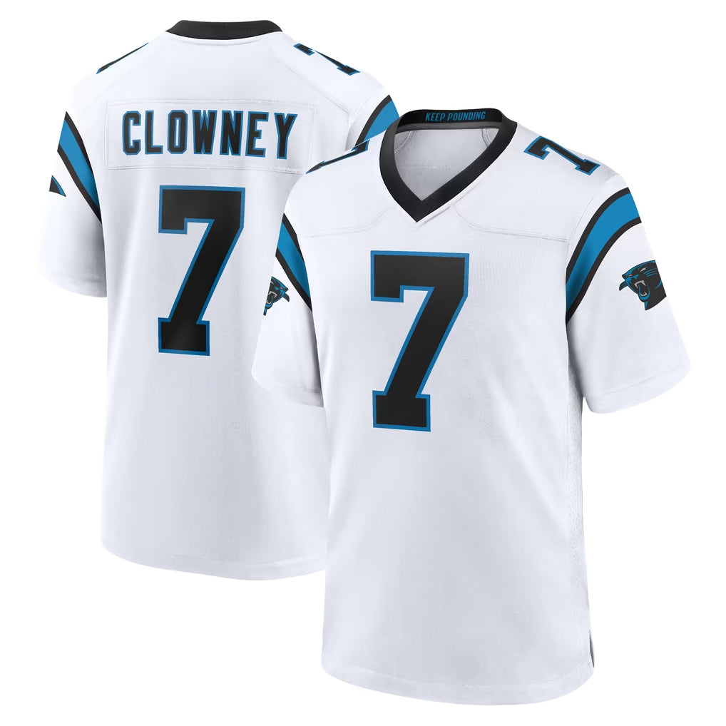 C.Panthers #7 Tre'von Moehrig Player White Home Game Ldoa Stitched Jerseys