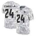 H.Texans #24 Derek Stingley Jr. Player Arctic Camo Salute To Service Limited Game Ldoa Stitched Jerseys