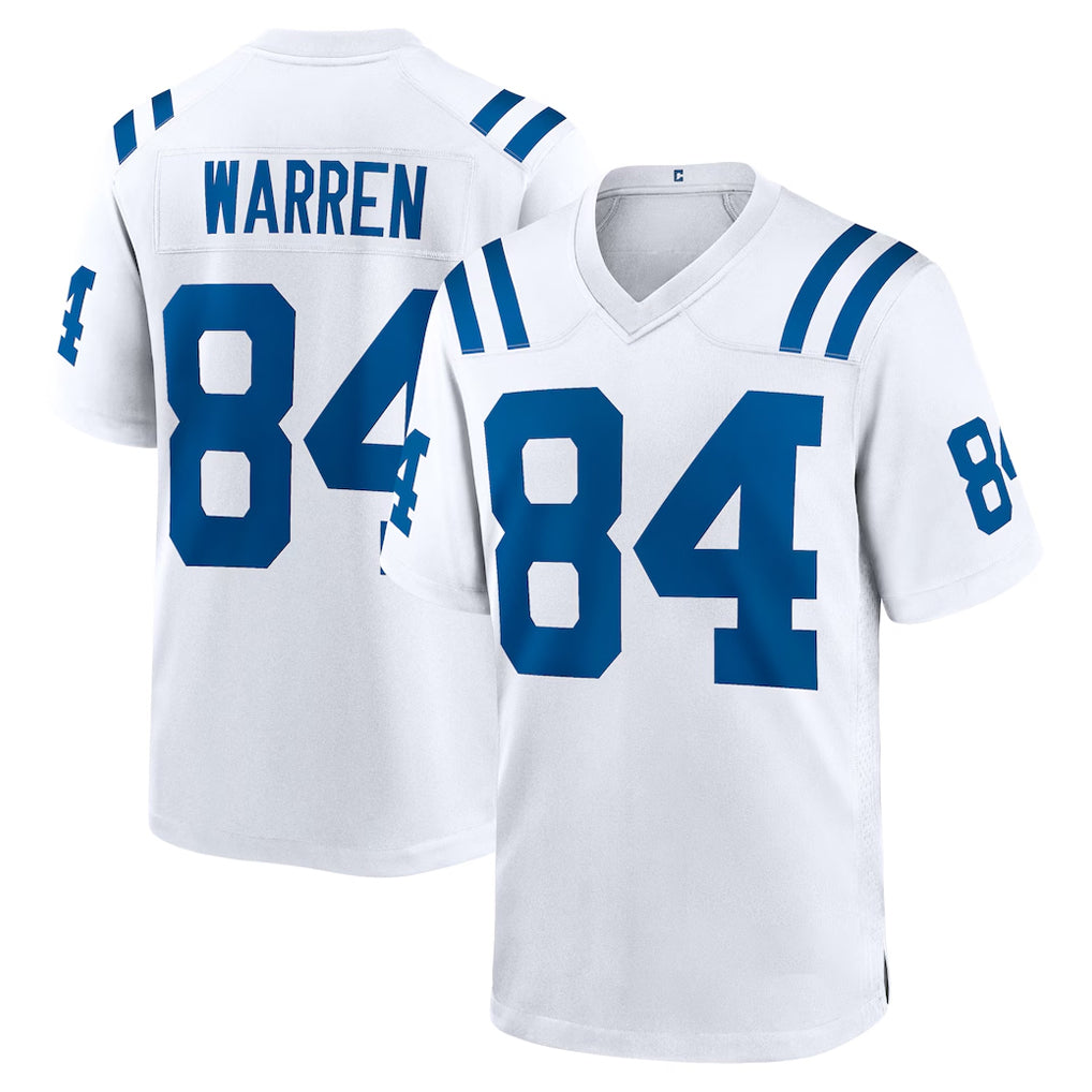 IN.Colts #84 Tyler Warren Player White Home Game Ldoa Stitched Jerseys