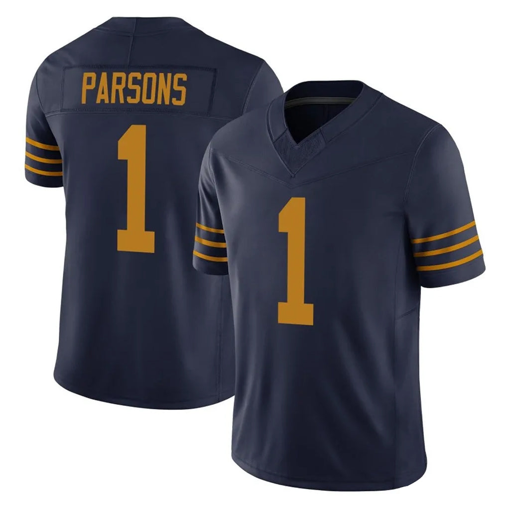GB.Packers #1 Micah Parsons Player Navy The 1923 Classic Vapor F.U.S.E. Home Game Ldoa Stitched Jerseys