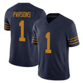 GB.Packers #1 Micah Parsons Player Navy The 1923 Classic Vapor F.U.S.E. Home Game Ldoa Stitched Jerseys