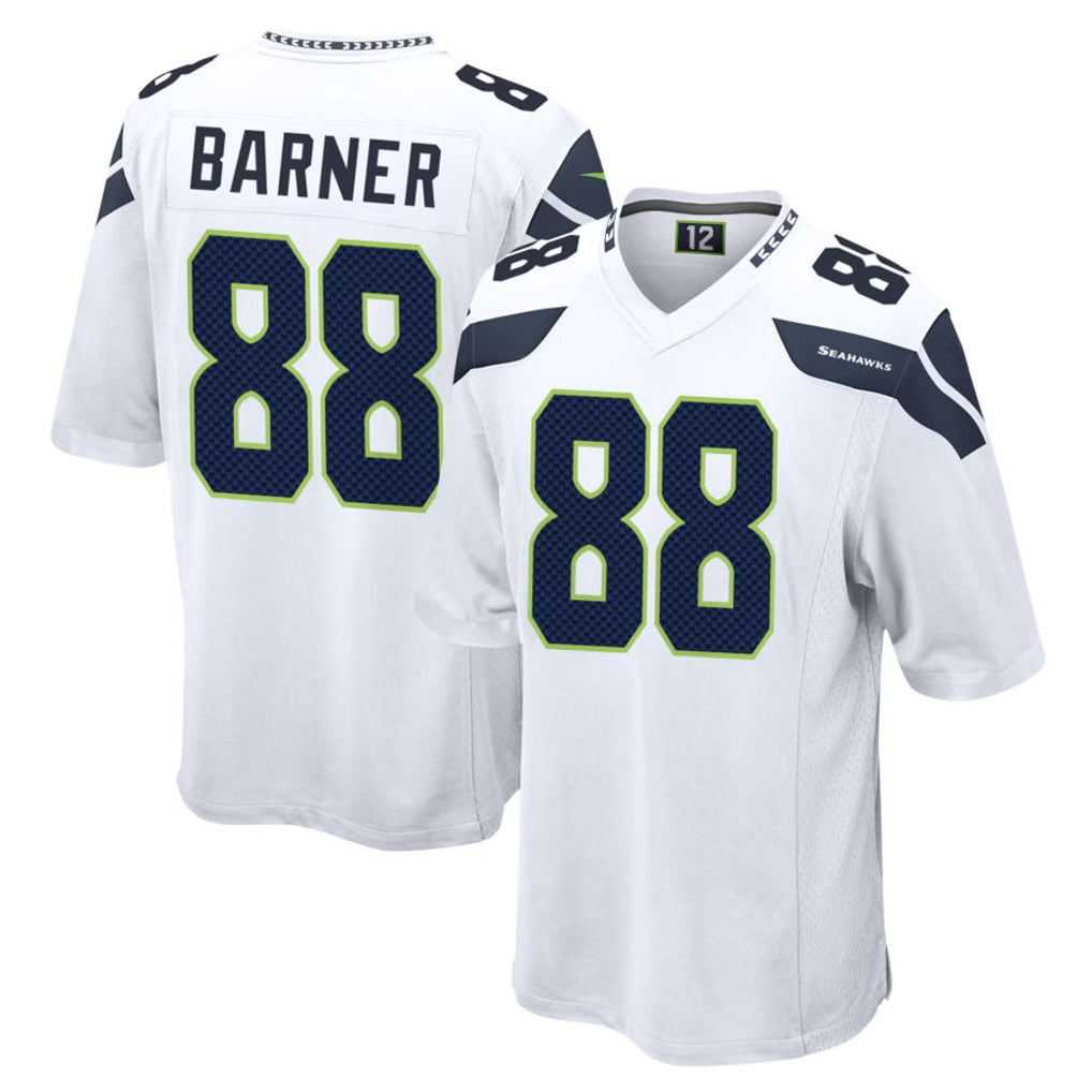 S.Seahawks #88 AJ Barner Player White Home Game Ldoa Stitched Jerseys