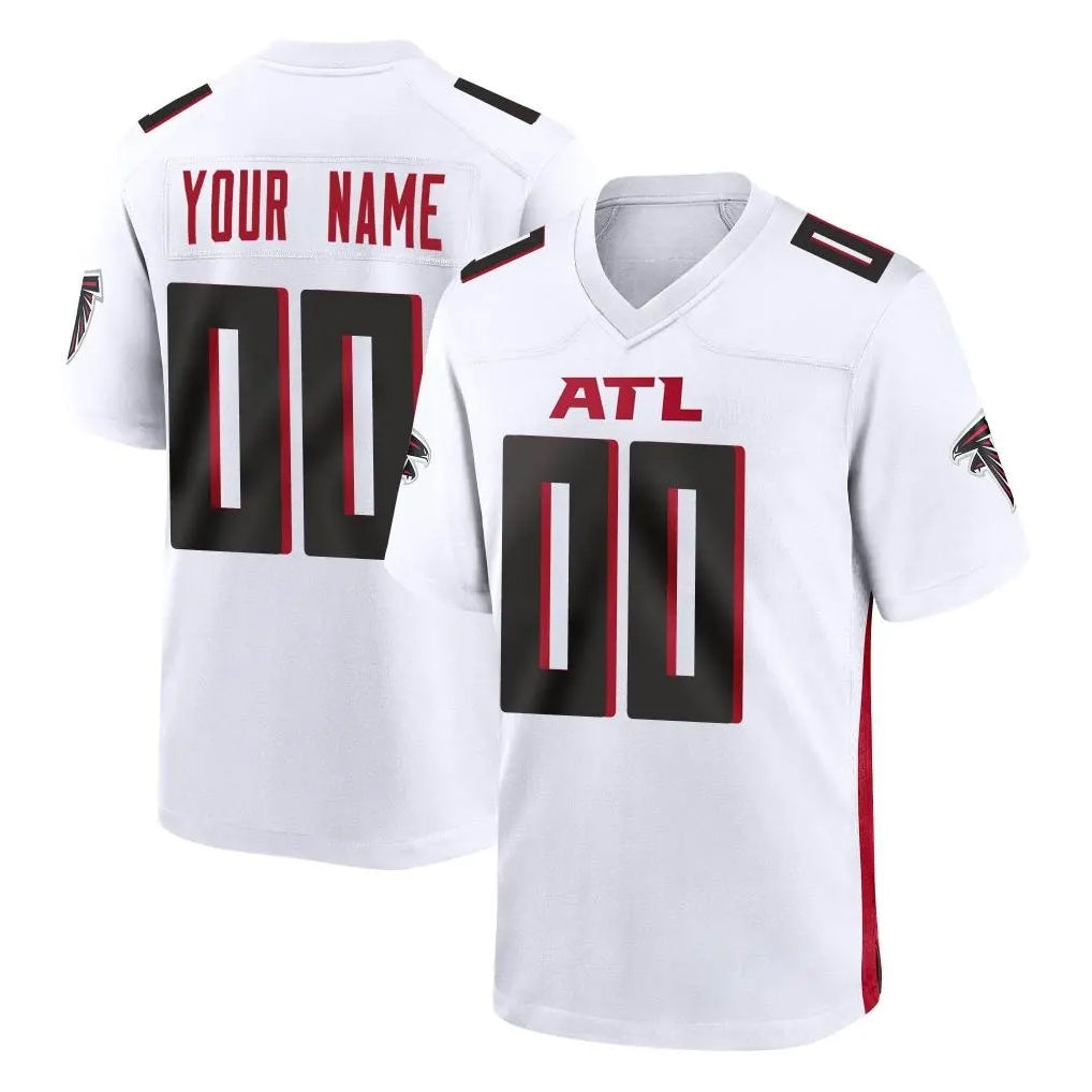 Custom A.Falcons White Home Game Any Name & Numbers Ldoa Stitched Jerseys