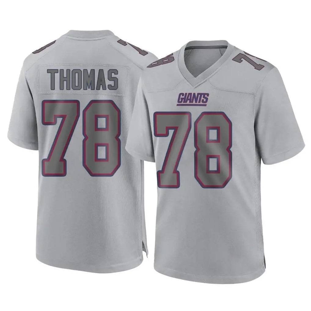 NY.Giants #78 Andrew Thomas Player Gray Atmosphere Fashion Limited Game Ldoa Stitched Jerseys