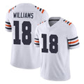 C.Bears #18 Caleb Williams Player White Classic Vapor Limited Home Game Ldoa Stitched Jerseys