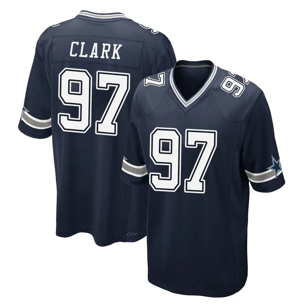 D.Cowboys #97 Kenny Clark Player Navy Home Game Ldoa Stitched Jerseys