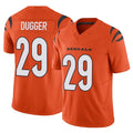 C.Bengals #29 Kyle Dugger Player Orange Vapor F.U.S.E. Limited Home Game Ldoa Stitched Jerseys