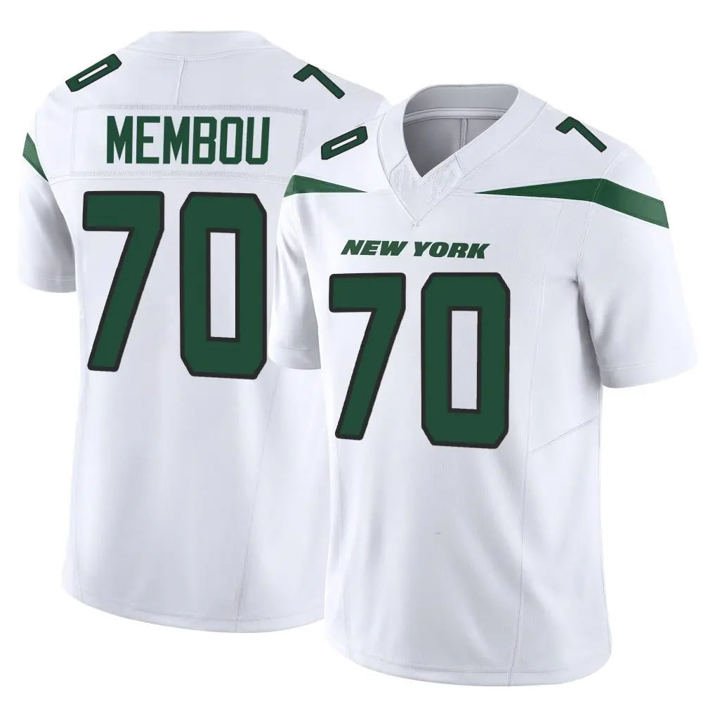 NY.Jets #70 Armand Membou Player White Limited Vapor F.U.S.E. Home Game Ldoa Stitched Jerseys