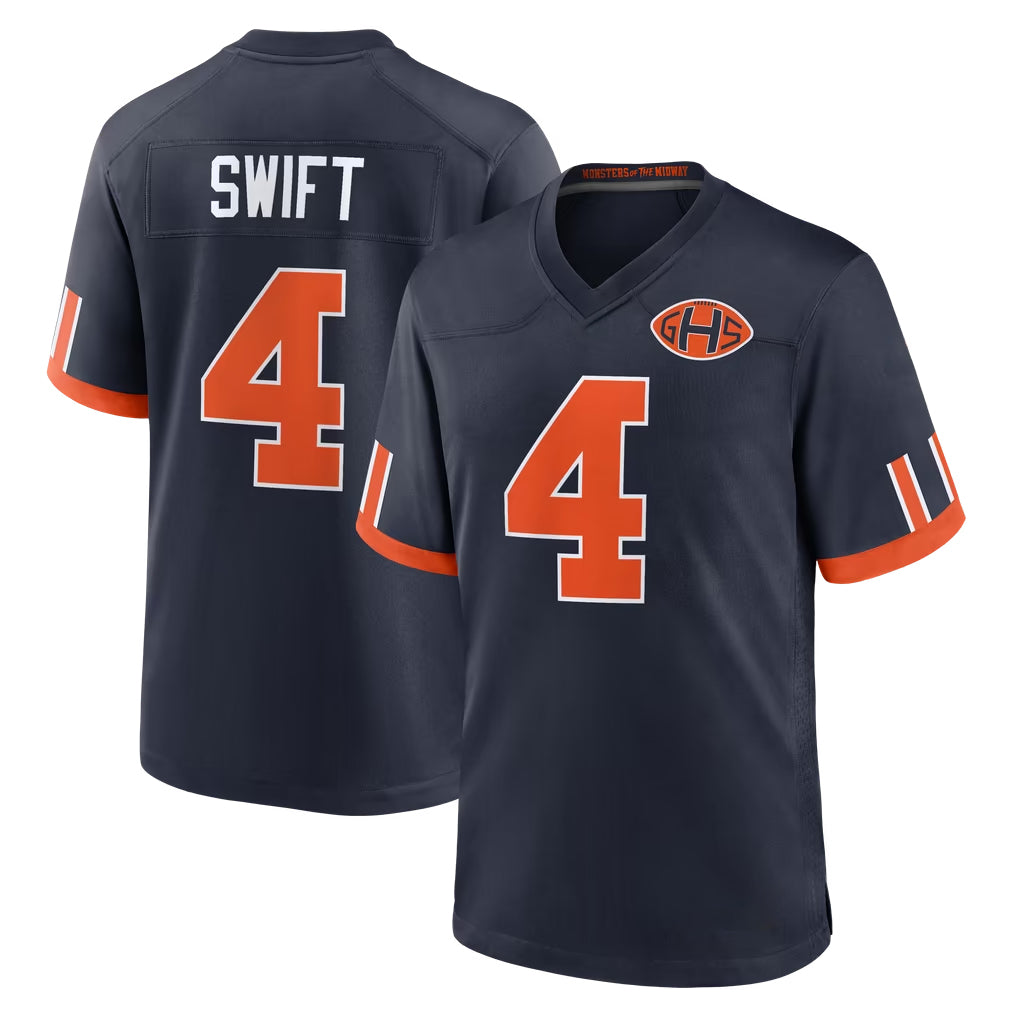 C.Bears #4 D'Andre Swift Player Navy 2026 Rivalries Collection Home Game Ldoa Stitched Jerseys