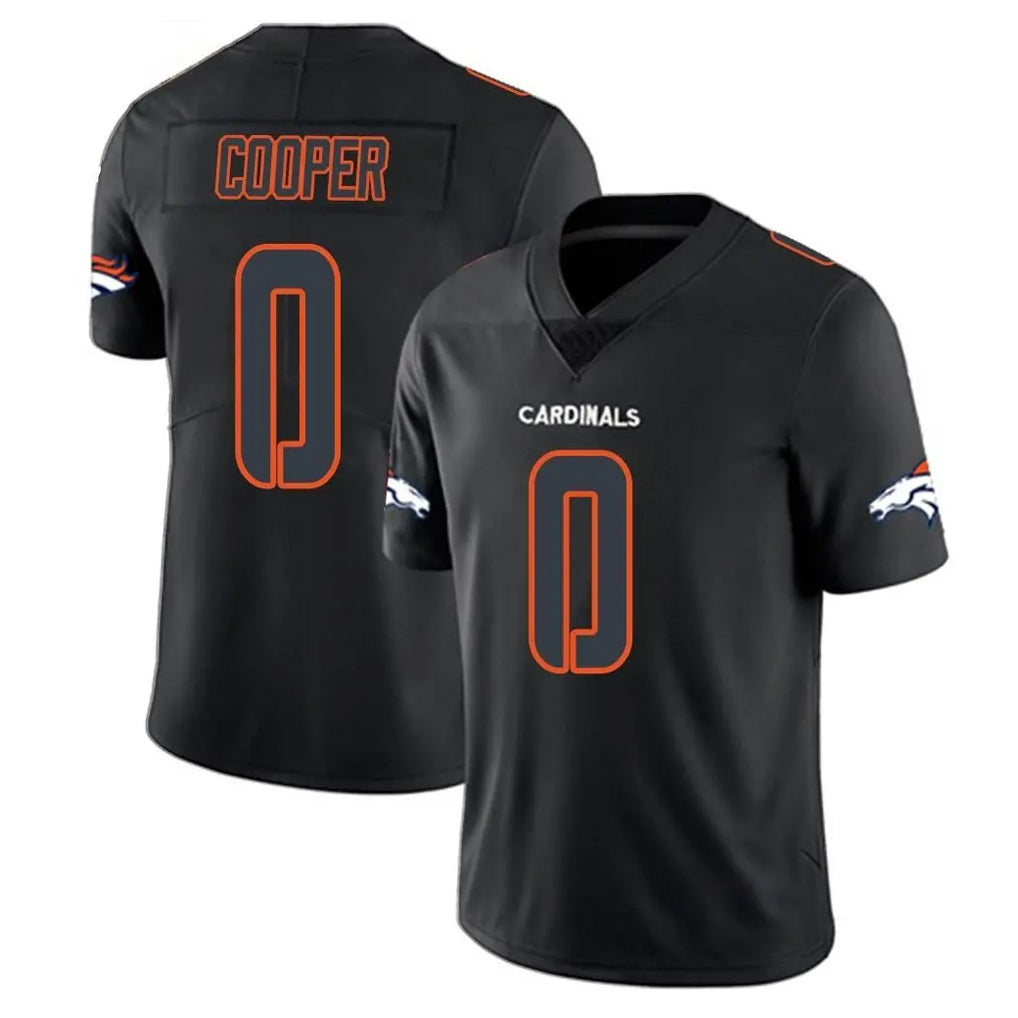 D.Broncos #0 Jonathon Cooper Player Black Impact Limited Game Ldoa Stitched Jerseys