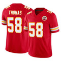 KC.Chiefs #58 Derrick Thomas Player Red Limited Vapor F.U.S.E. Home Game Ldoa Stitched Jerseys