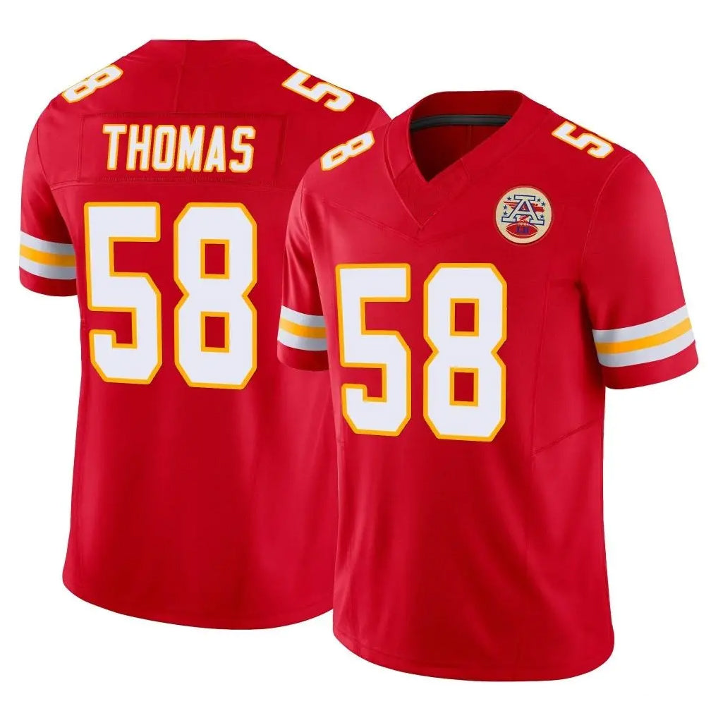 KC.Chiefs #58 Derrick Thomas Player Red Limited Vapor F.U.S.E. Home Game Ldoa Stitched Jerseys