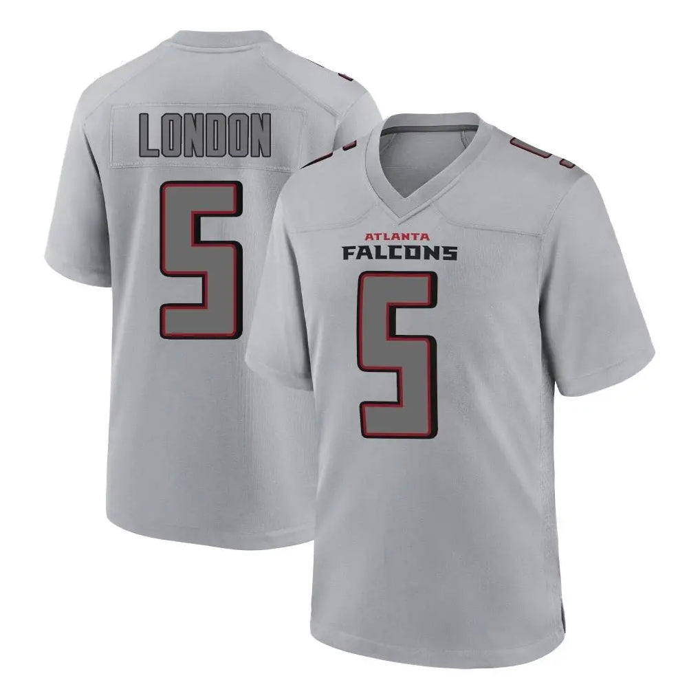A.Falcons #5 Drake London Player Gray Fashion Home Game Ldoa Stitched Jerseys