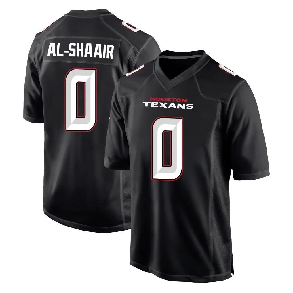 H.Texans #0 Azeez Al-Shaair Player Carbon Black Fashion Home Game Ldoa Stitched Jerseys