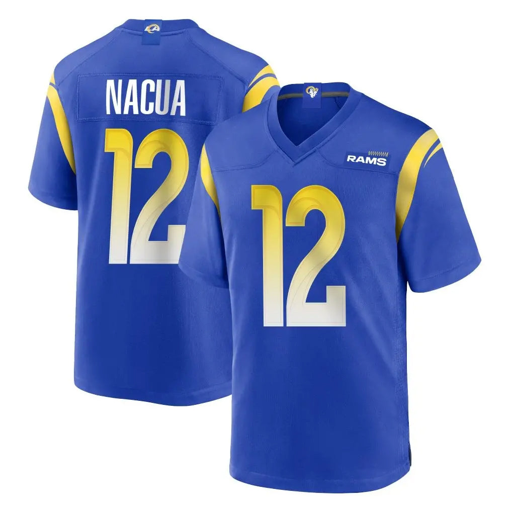 LA.Rams #12 Puka Nacua Player Royal Home Game Ldoa Stitched Jerseys