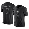 J.Jaguars #7 Brian Thomas Jr. Player Black Reflective Limited Game Ldoa Stitched Jerseys