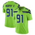 S.Seahawks #91 Byron Murphy II Player Green Limited Color Rush Home Game Ldoa Stitched Jerseys