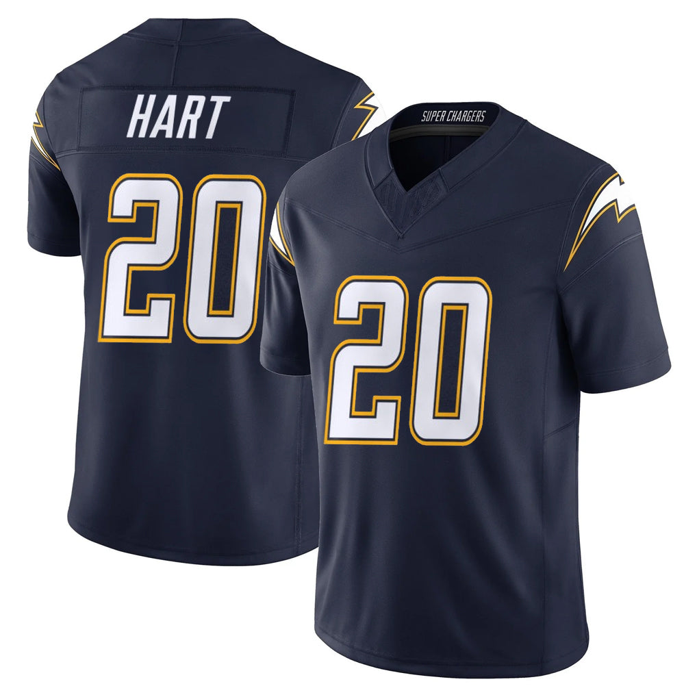LA.Chargers #20 Cam Hart Player Navy Vapor F.U.S.E. Limited Home Game Ldoa Stitched Jerseys