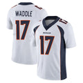 D.Broncos #17 Jaylen Waddle Player White Vapor Untouchable Limited Home Game Ldoa Stitched Jerseys