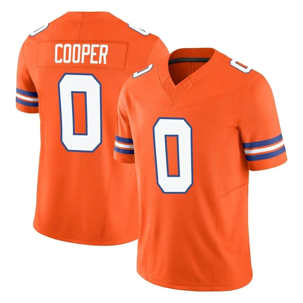 D.Broncos #0 Jonathon Cooper Player Orange Limited Alternate Vapor F.U.S.E. Throwback Game Ldoa Stitched Jerseys