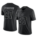 D.Cowboys #87 Jake Ferguson Player Black Limited Reflective Home Game Ldoa Stitched Jerseys