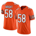 C.Bears #58 Darnell Wright Player Orange Vapor F.U.S.E. Limited Home Game Ldoa Stitched Jerseys