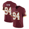 W.Commanders #94 Daron Payne Player Burgundy Limited Team Color Vapor Untouchable Home Game Ldoa Stitched Jerseys