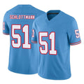 T.Titans #51 Austin Schlottmann Player Light Blue Limited Vapor F.U.S.E. Home Game Ldoa Stitched Jerseys