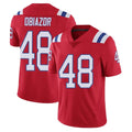NE.Patriots #48 Namdi Obiazor Player Red Vapor Untouchable Home Game Ldoa Stitched Jerseys