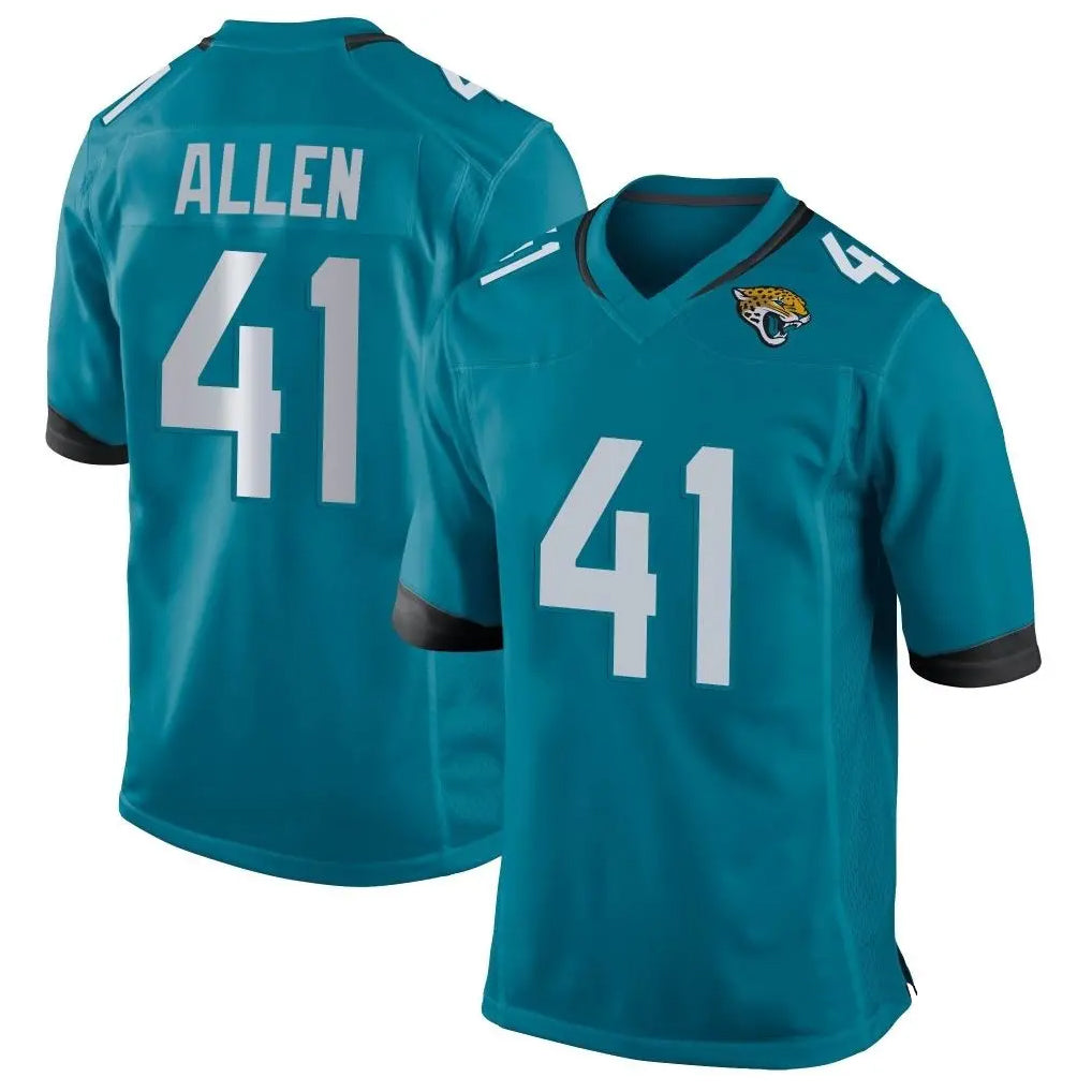 J.Jaguars #41 Josh Hines-Allen Player Teal Home Game Ldoa Stitched Jerseys