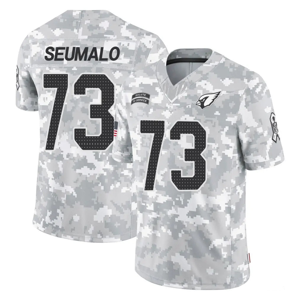 A.Cardinals #73 Isaac Seumalo Player Arctic Camo Limited Salute To Service Home Game Ldoa Stitched Jerseys