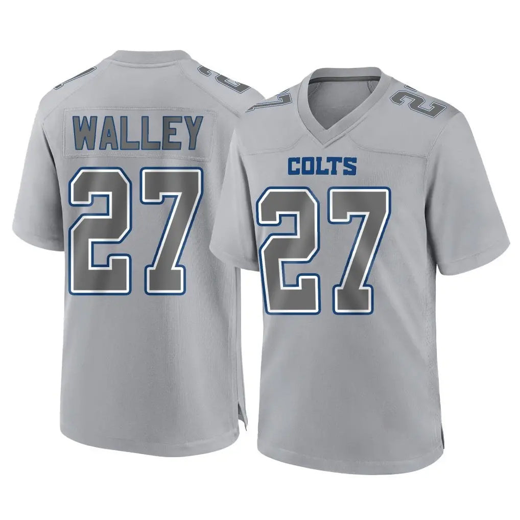 IN.Colts #27 Justin Walley Player Gray Atmosphere Fashion Home Game Ldoa Stitched Jerseys