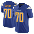 LA.Chargers #70 Rashawn Slater Player Royal Limited Color Rush Vapor Untouchable Home Game Ldoa Stitched Jerseys