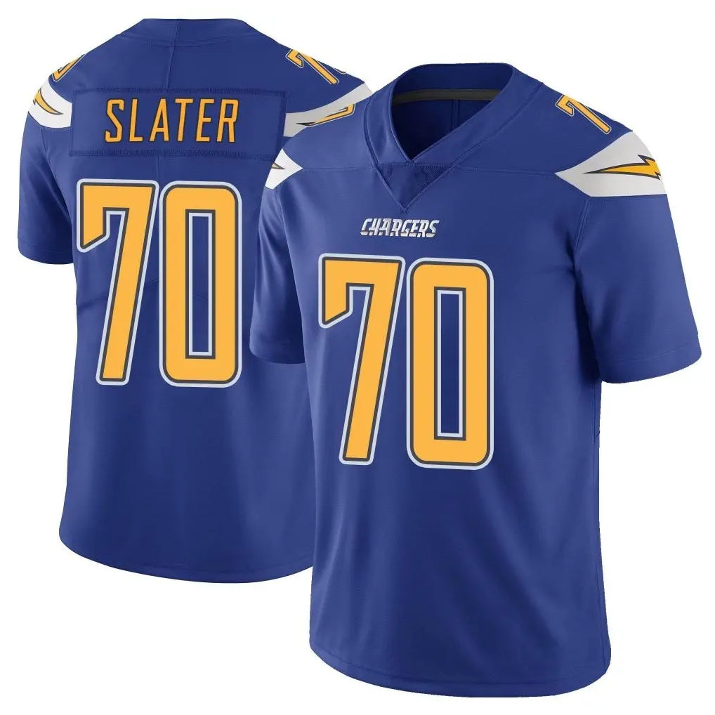 LA.Chargers #70 Rashawn Slater Player Royal Limited Color Rush Vapor Untouchable Home Game Ldoa Stitched Jerseys