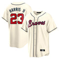 A.Braves #23 Michael Harris II Player Cream Home Game Ldoa Stitched Jerseys
