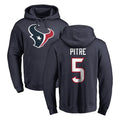 H.Texans #5 Jalen Pitre Player Navy Pro Line Pullover Hoodie Limited Game Stitched Jerseys