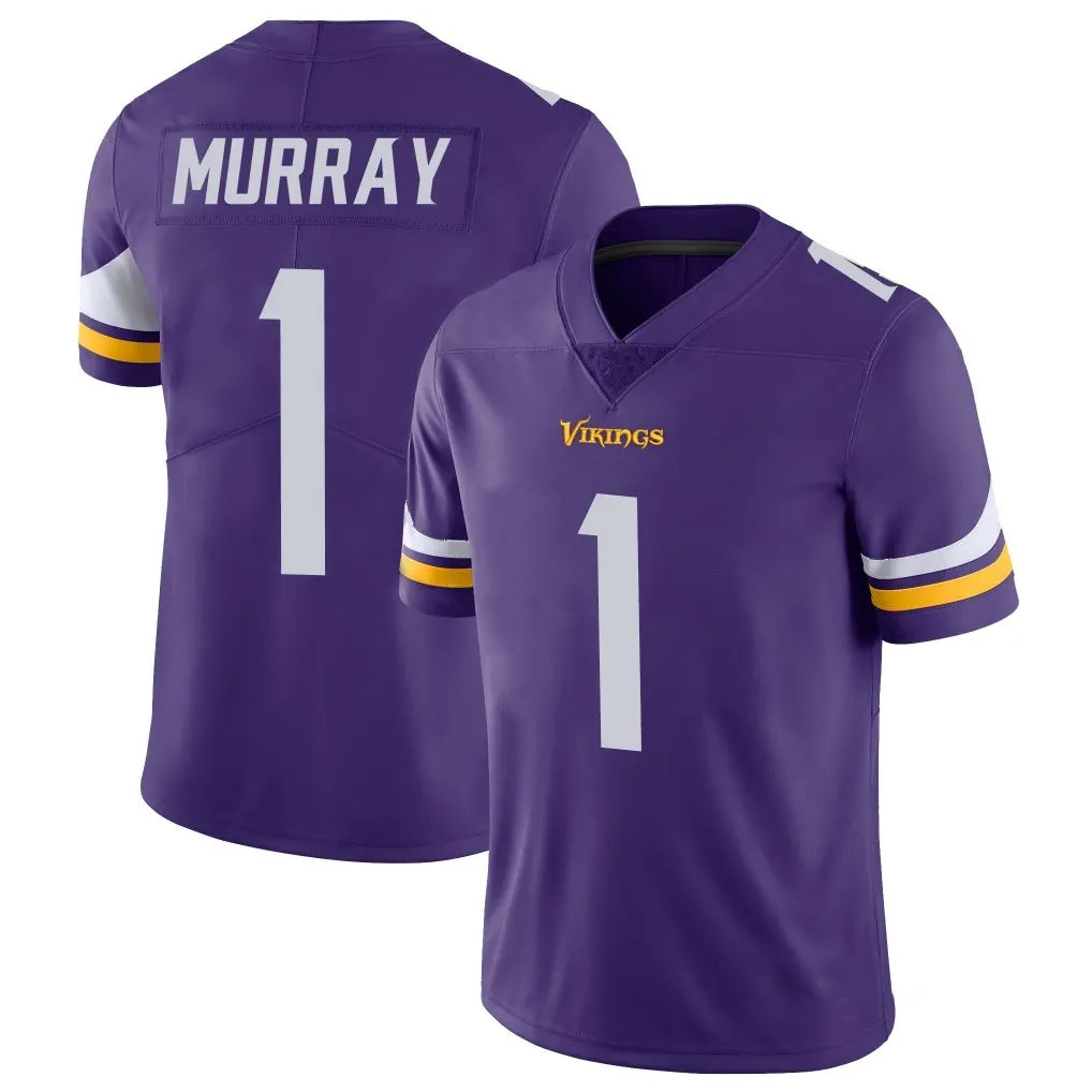 M.Vikings #1 Kyler Murray Player Purple Limited Vapor Untouchable Home Game Ldoa Stitched Jerseys
