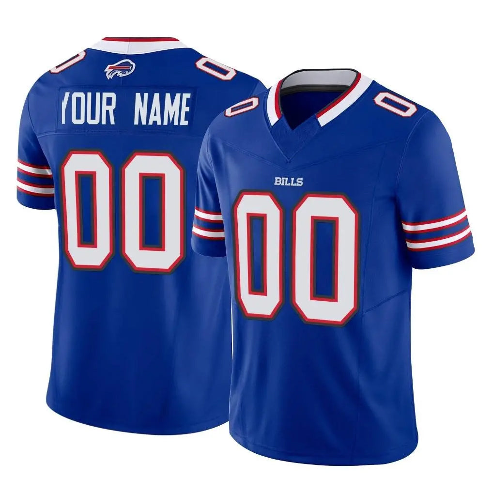 Custom B.Bills Royal Vapor F.U.S.E. Limited Home Game Any Name & Numbers Ldoa Stitched Jerseys
