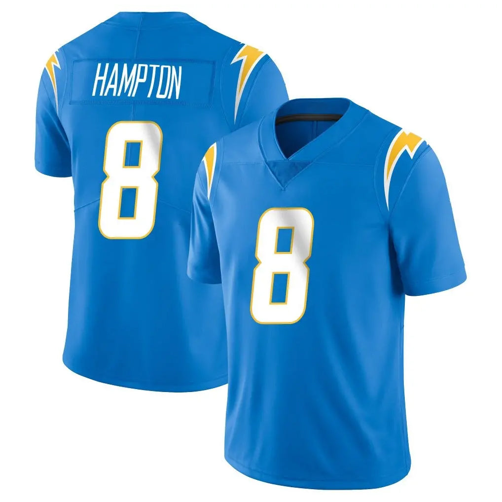 LA.Chargers #8 Omarion Hampton Player Blue Limited Vapor Untouchable Home Game Ldoa Stitched Jerseys