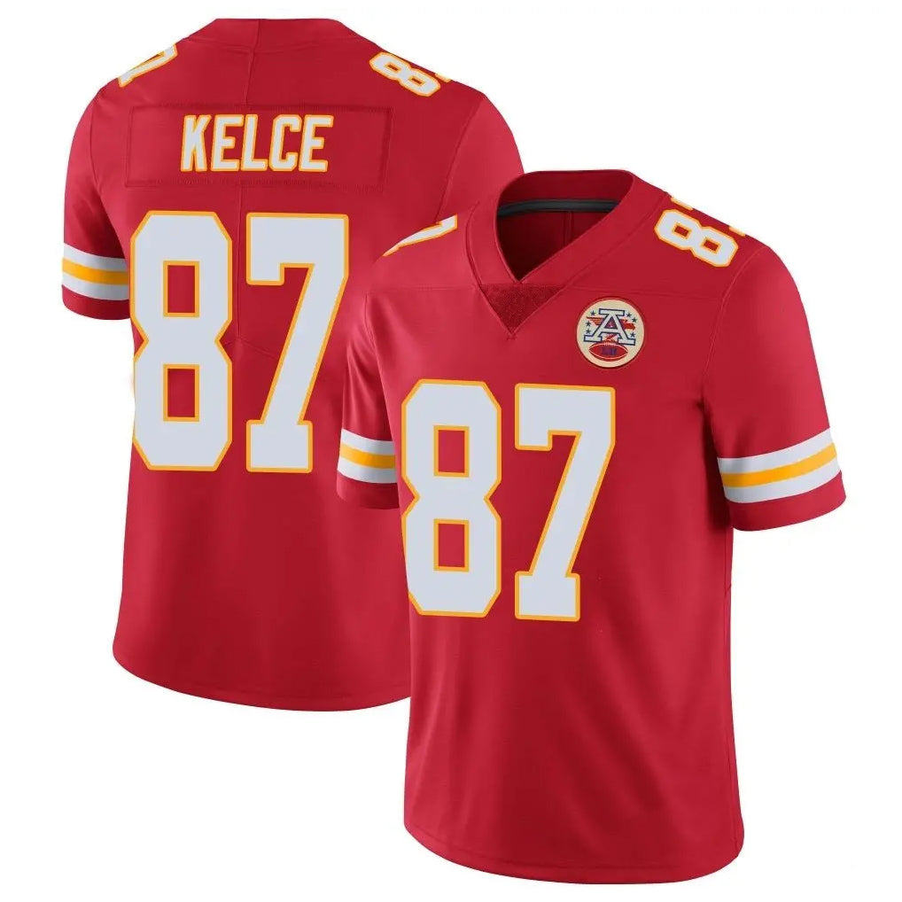 KC.Chiefs #87 Travis Kelce Player Red Limited Vapor Untouchable Home Game Ldoa Stitched Jerseys