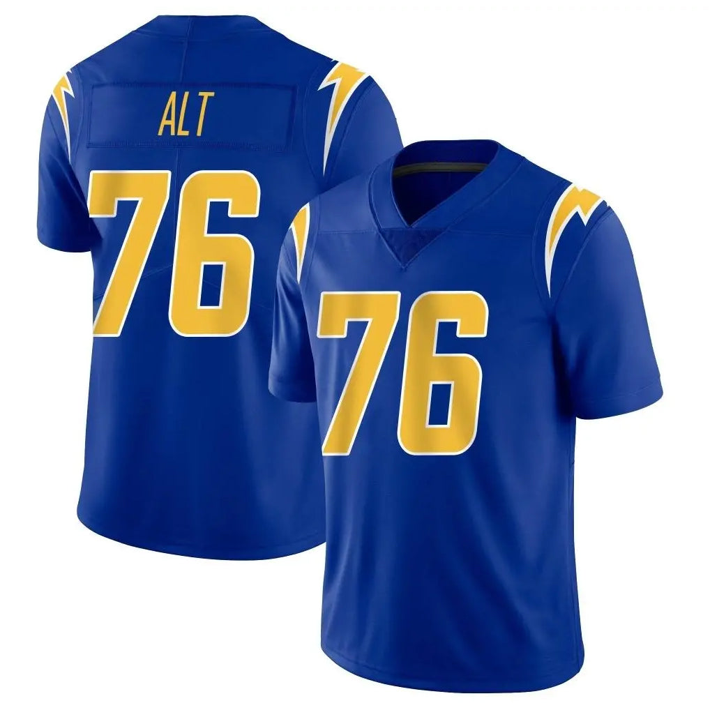 LA.Chargers #76 Joe Alt Player Royal Limited Vapor Home Game Ldoa Stitched Jerseys