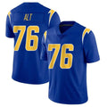 LA.Chargers #76 Joe Alt Player Royal Limited Vapor Home Game Ldoa Stitched Jerseys
